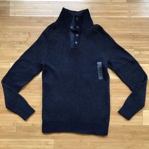 Men's GAP Chunky Knit Pullover Sweater Navy NWT
